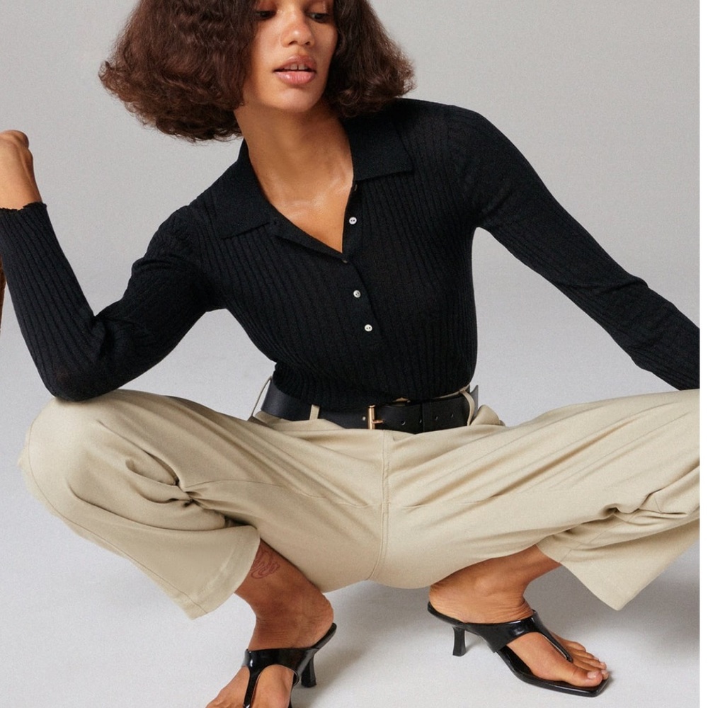 NWT ZARA PLEATED TAPERED PANTS , Bloggers Fav - Picture 5 of 8